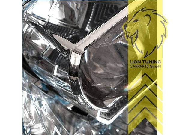 LT LED DRL Lightbar Halo Ring Headlights Mini Cooper JCW Mini F56 14+ chrome LHD