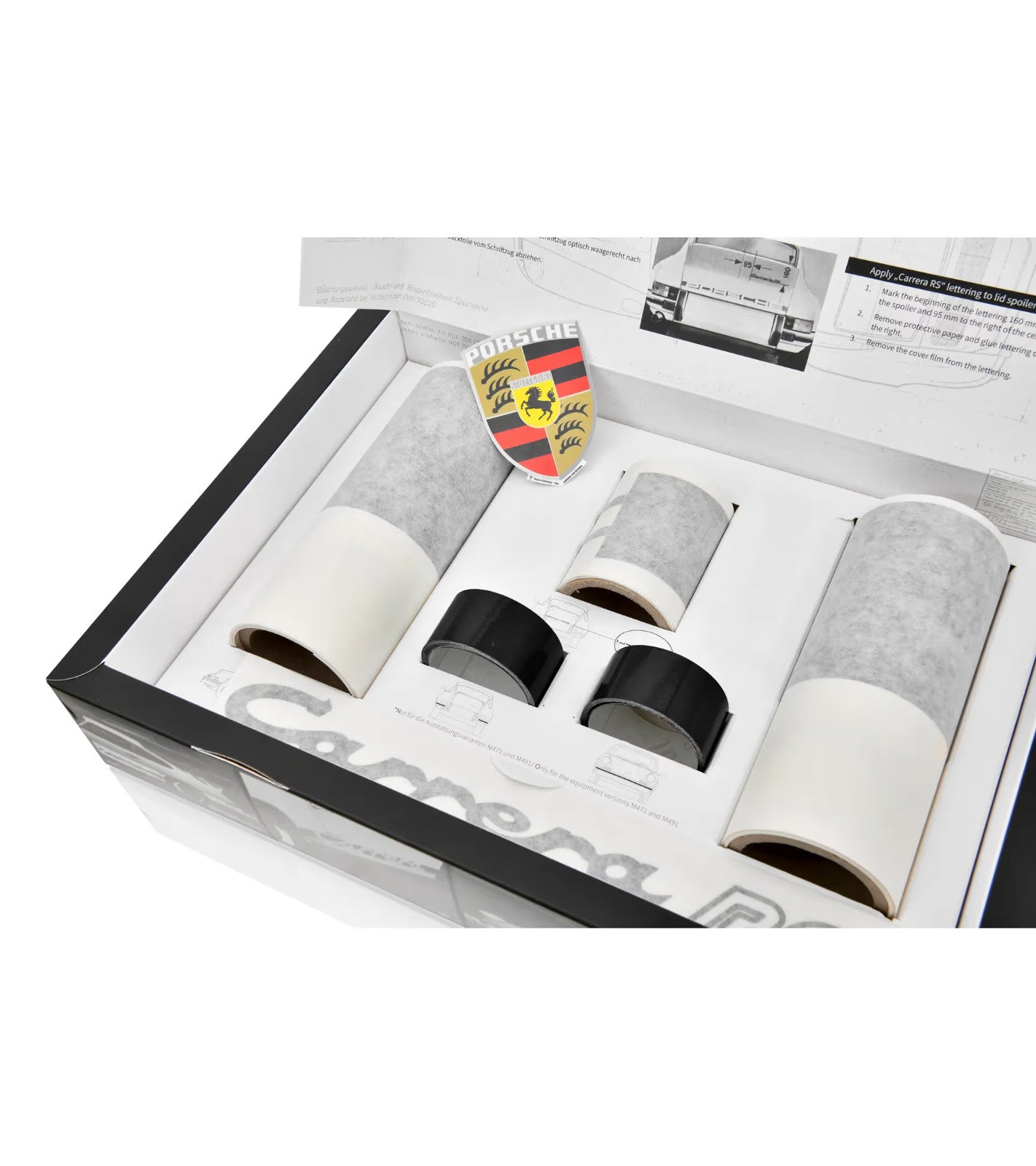 Genuine Porsche 911 Carrera RS 2.7 decal vinyl sticker kit BLUE RED GREEN BLACK