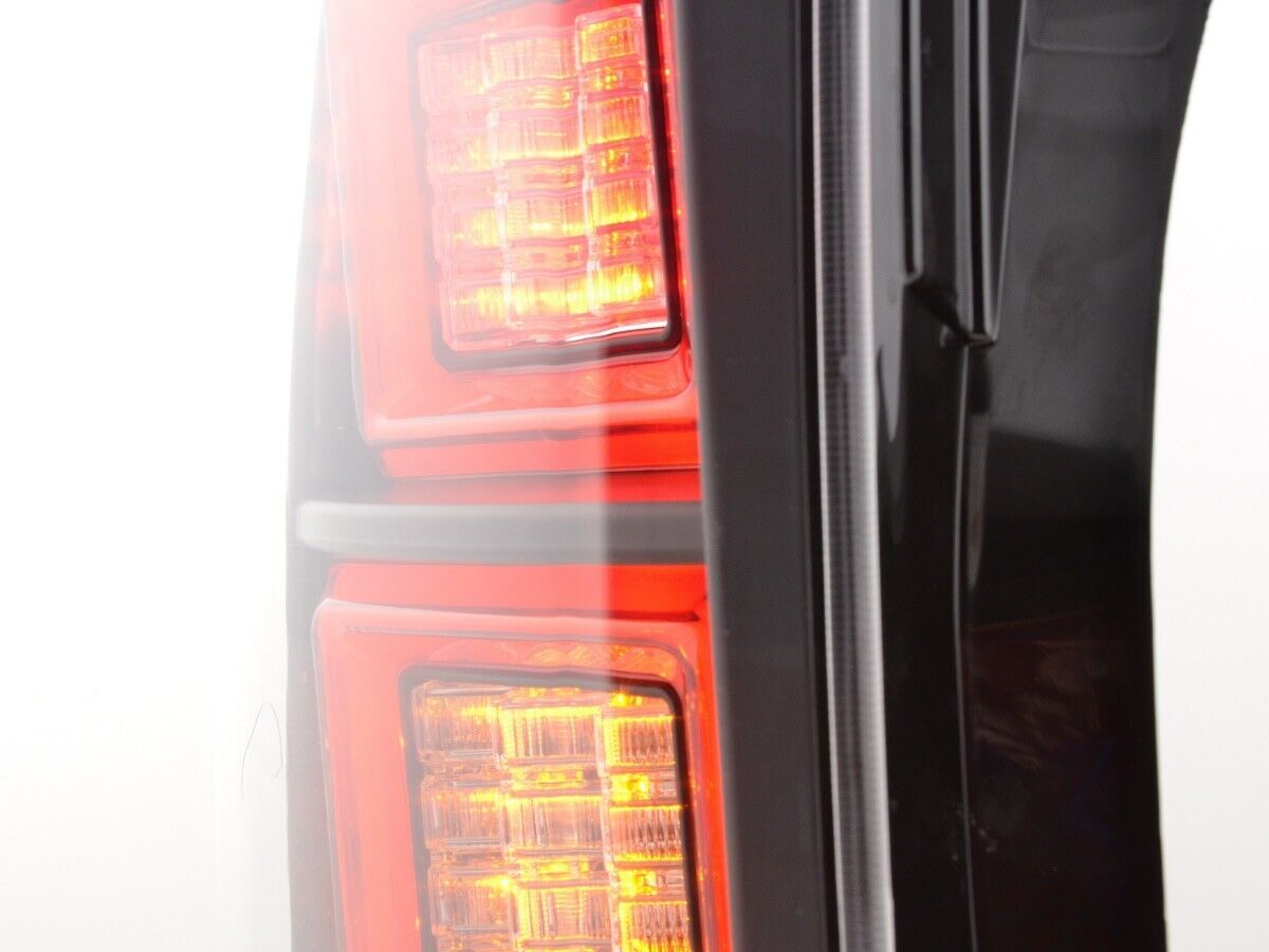 FK Pair LED DRL Rear lights Lightbar Land Rover Discovery 3 MK3 04-09 black LHD