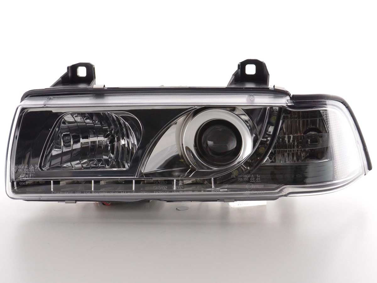 FK Pair LED DRL Lightbar Headlights BMW 3-series E36 Limo / Touring 92-98 RHD