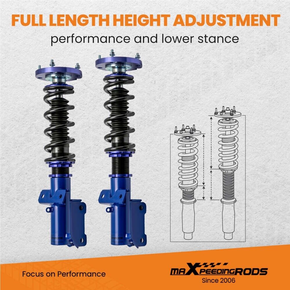 MXPR Height Adjustable Coilovers Lowering Ford Mustang S-197 2005-2014