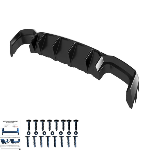 OW Rear Diffuser AUDI S6 C8 / C8 Facelift Sedan Avant 2019+ Gloss Black