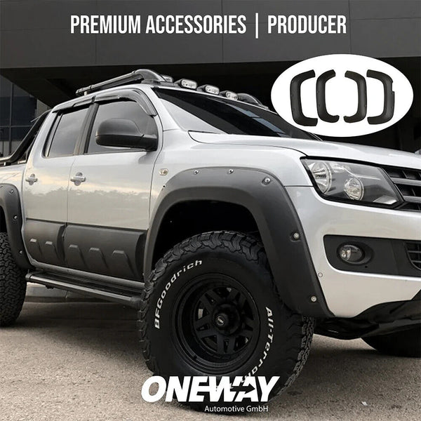 OW Fender Flares Wide Arch Kit VW Amarok MK1 Facelift 10-16 TUV ABS Black 4pcs