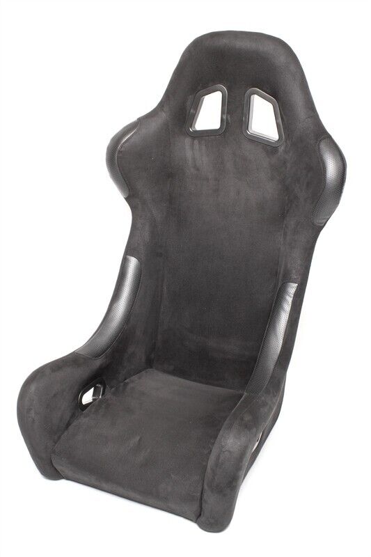 TATECH x1 Single Universal Fixed Back Bucket Seat Car Racing Sim black Alcantara