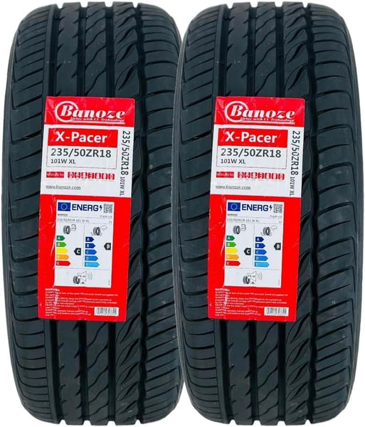 Pair 2 x 235/40/18 ZR BANOZE X-Pacer 95W XL Performance Tyres 2354018  235 40 18