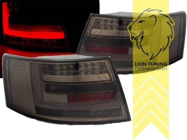 LT Pair LED Lightbar Rear Lights Tail Audi A6 C6 4F sedan black 6 pin connector