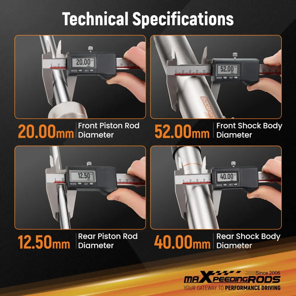 MXPR Comfort Lowering Suspension Coilovers BMW 3 Series E36 Coupe Saloon 91-99