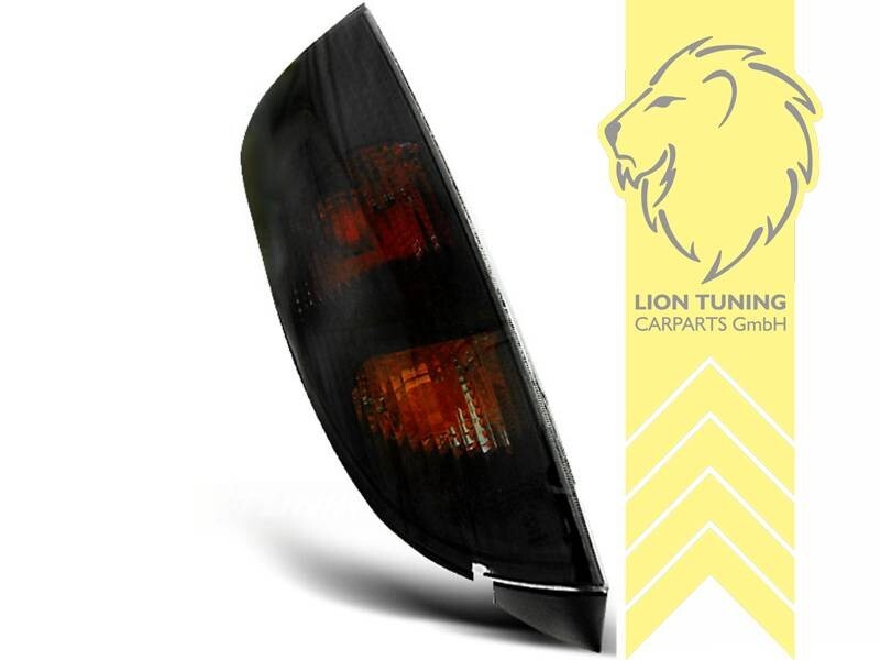 LT Pair Halogen Rear lights Ford Focus 1 DAW DBW hatchback black smoke LHD