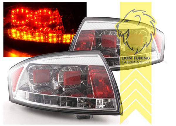 LT LED DRL Lightbar Rear Lights Tail Lamps Audi TT 8N Coupe Cabrio Chrome LHD