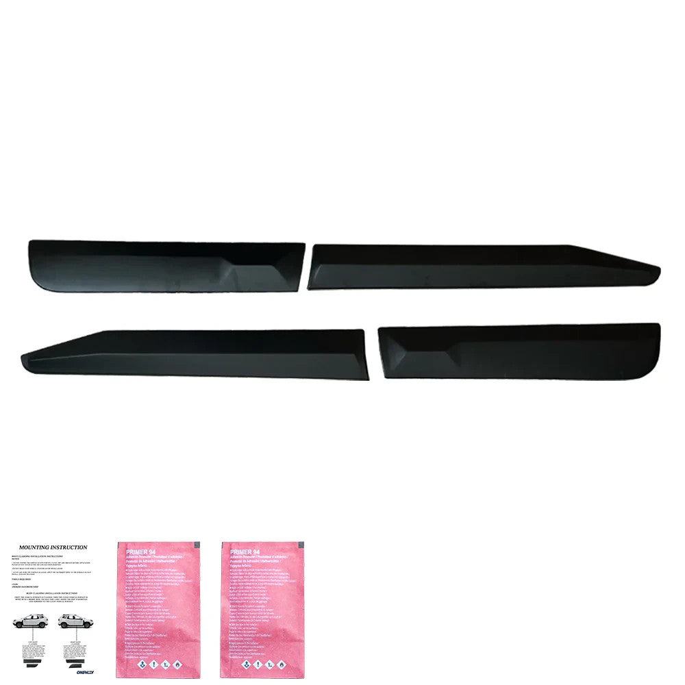 OW Body Cladding Styling Side Door Armour Panels TOYOTA Hilux 8 15+ 4 Pcs ABS