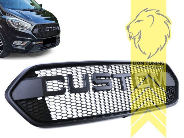 LT front bumper air intake grille radiator grill Ford Transit Custom black matt