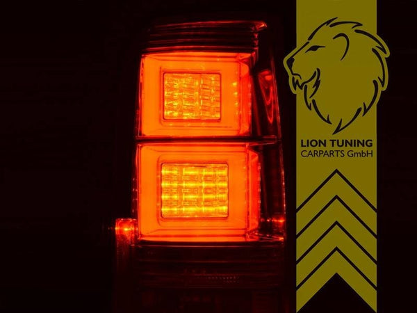 LT Pair LED Rear Lights Tail Land Rover Discovery 3 TAA white chrome 04-09 LHD