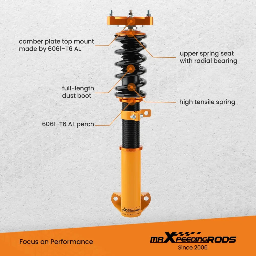 UK STOCK - MXPR Adjustable Lowering Coilovers Mercedes Benz C-Class W204 2008-2014