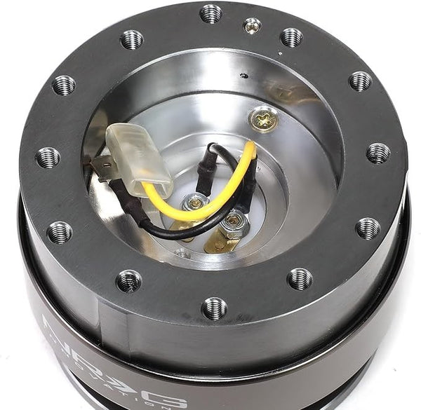 NRG Innovations SRK-200BK Gun Metal Quick Release Steering Wheel Boss Hub Univ