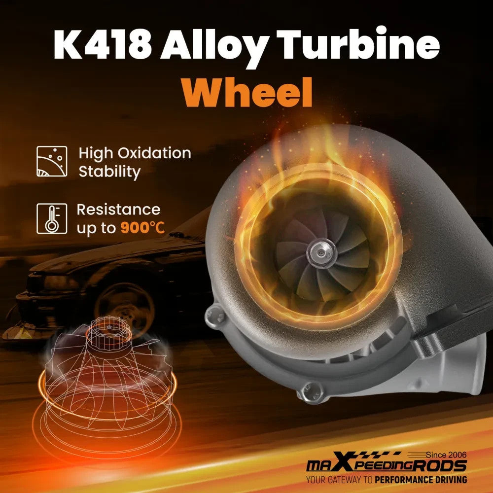 MXPR GT3037 T3 GEN2 Universal Turbo Charger V-Band 2.5-3.0 500+HP Water Cooled