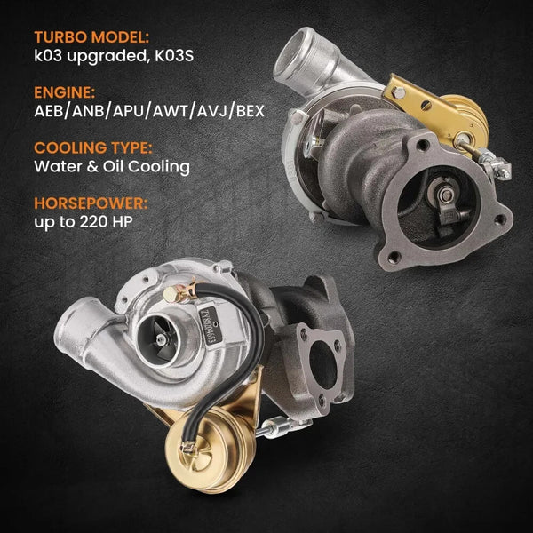 MXPR Upgraded K03s K03 Turbo Charger Audi A4 A6 VW Passat APU ARK BFB ATW AUG