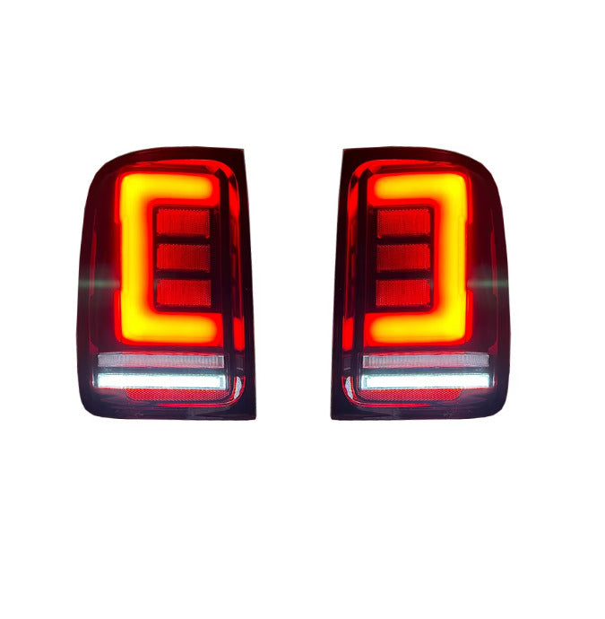 TYPY Pair LED DRL Lightbar REAR LIGHTS VW Amarok V6 2008-2022 Red & Clear LHD