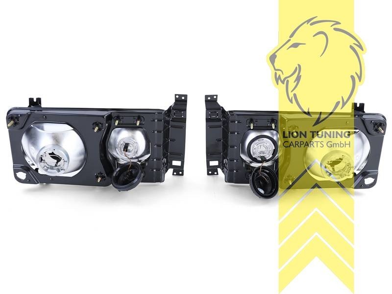 LT Aftermark Headlights VW T3 Van Multivan Caravelle Bus Box Flatbed 79-92 black