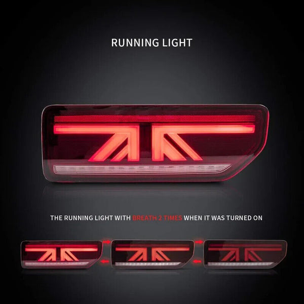 VLAND Pair Suzuki Jimny 19+ LED DRL Lightbar Rear Lights Tail Lamps Smoke LHD