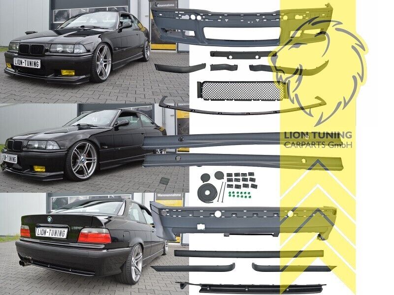 LT Front & Rear Bumper Body Kit Panels BMW E36 Limo Touring Coupe Cabrio M M3