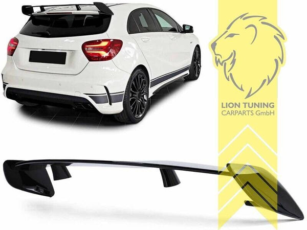 LT Boot Trunk Spoiler Wing Benz A-Class W176 12-18 3pc ABS Black Paintable