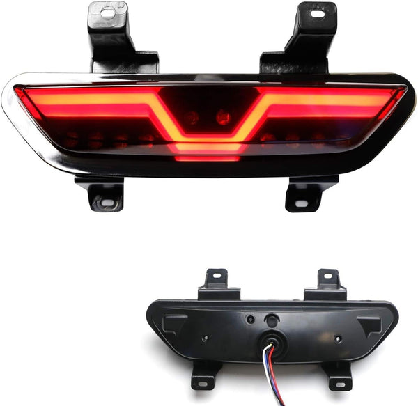 Rear F1 Style Tail LED Fog Lamp 4th Brake Light Ford Mustang 2015+ S550 6 MK6