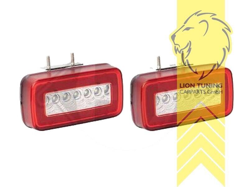 LT Set LED rear fog light for Mercedes Benz G Class W461 W463 89-12 red white