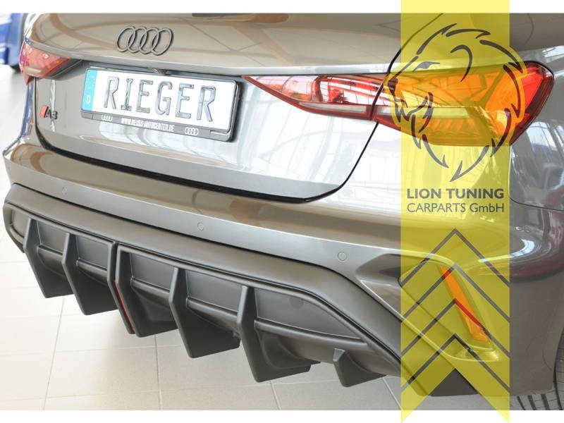 LT Audi A3 GY Sportback Facelift S Line orig ESD Rear Diffusor ABS Black 8YA 24+