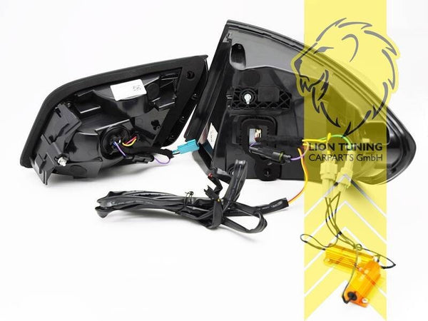 LT Pair LED Lightbar DRL Rear Lights Tail BMW 5 Series F10 Sedan black smoke LHD