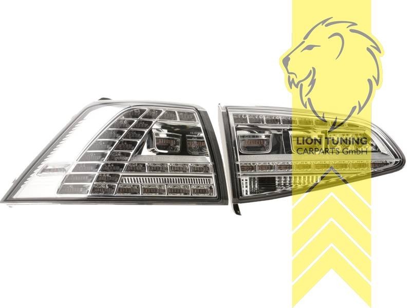 LT Pair LED DRL Lightbar REAR LIGHTS Tail VW Golf 7 5G1 12-17 clear chrome LHD