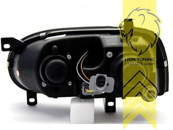 LT LED DRL Angel Eye Halo Ring Headlights VW Golf 3 Sedan Variant 91+ chrome LHD