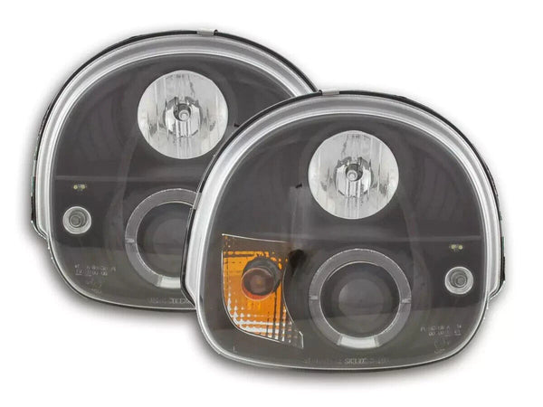 FK Pair LED DRL Lightbar Halo Headlights Renault Twingo 1 MK1 93-00 black LHD