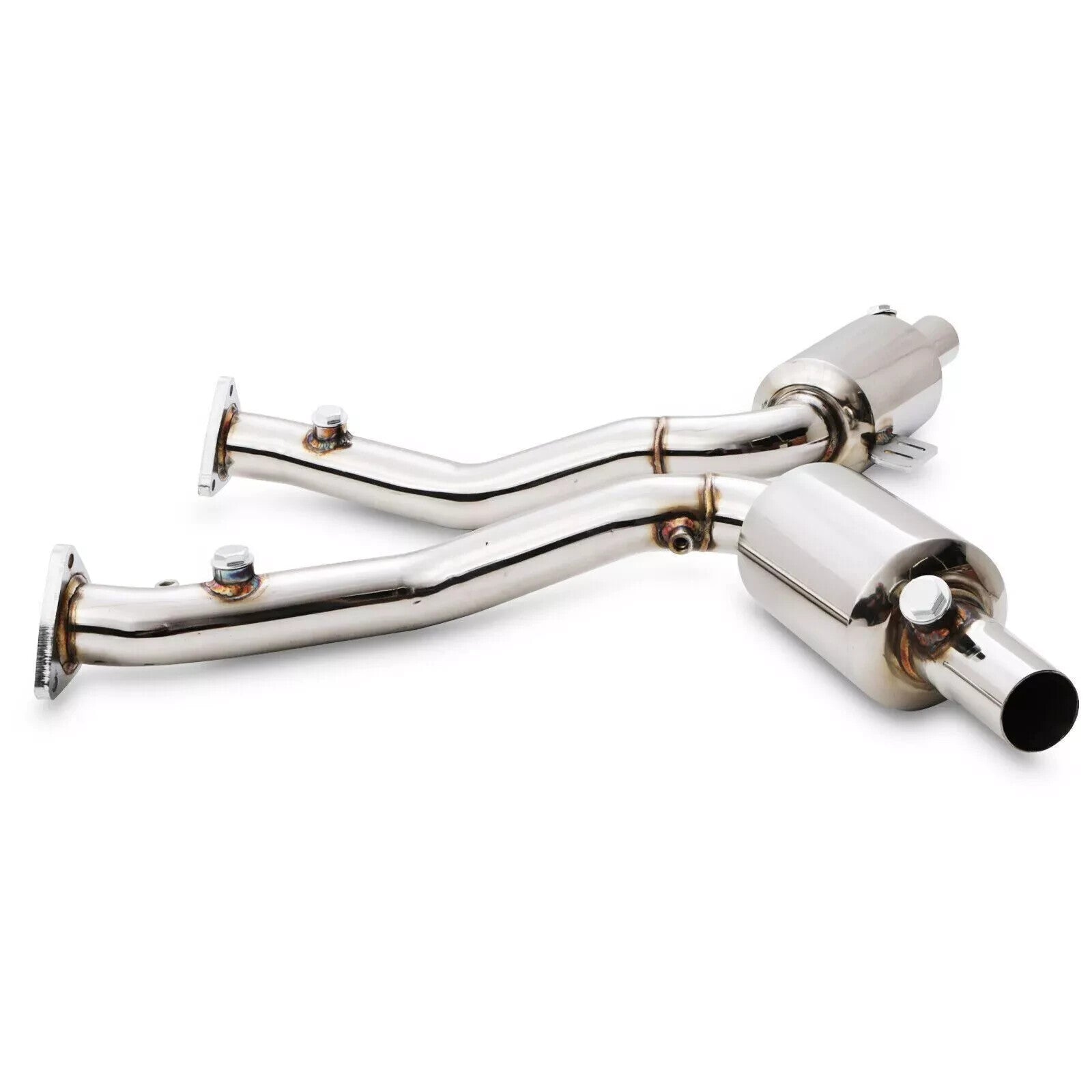 Porsche Boxster 986 2.5 2.7 3.2 S T304 Stainless Sports Exhaust Rear Decat Cat Derestricted Downpipes for Track Street Road catalytic converter bypass pipe