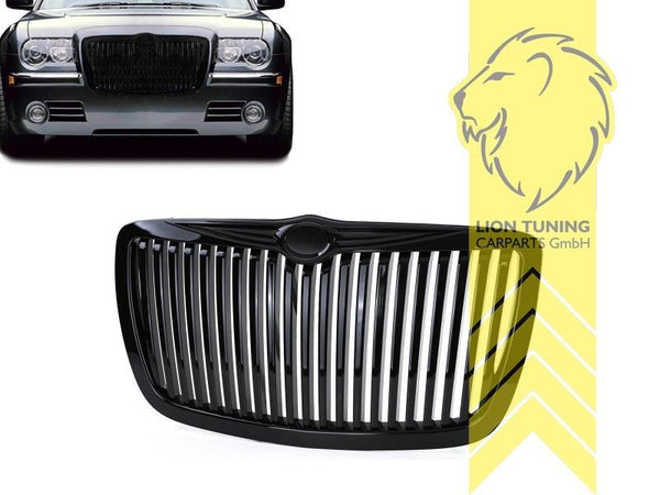 LT Front Bumper Radiator Grille Grill Chrysler 300C glossy black LX 04-11 ABS