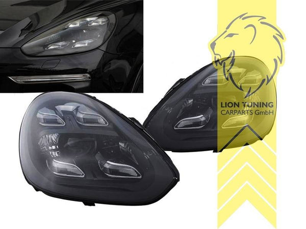 LT Pair LED Headlights Lightbar DRL Porsche Cayenne 92A 10-14 Facelift LHD