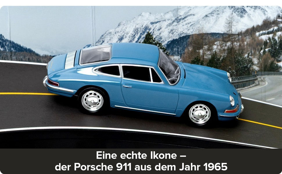 FRANZIS Porsche 911 Blue Collectable Advent Calendar Your Own Desk Model Kit