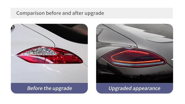 TYPY Pair Lightbar LED Rear Lights Porsche Panamera 970 970.1 10-13 Smoke