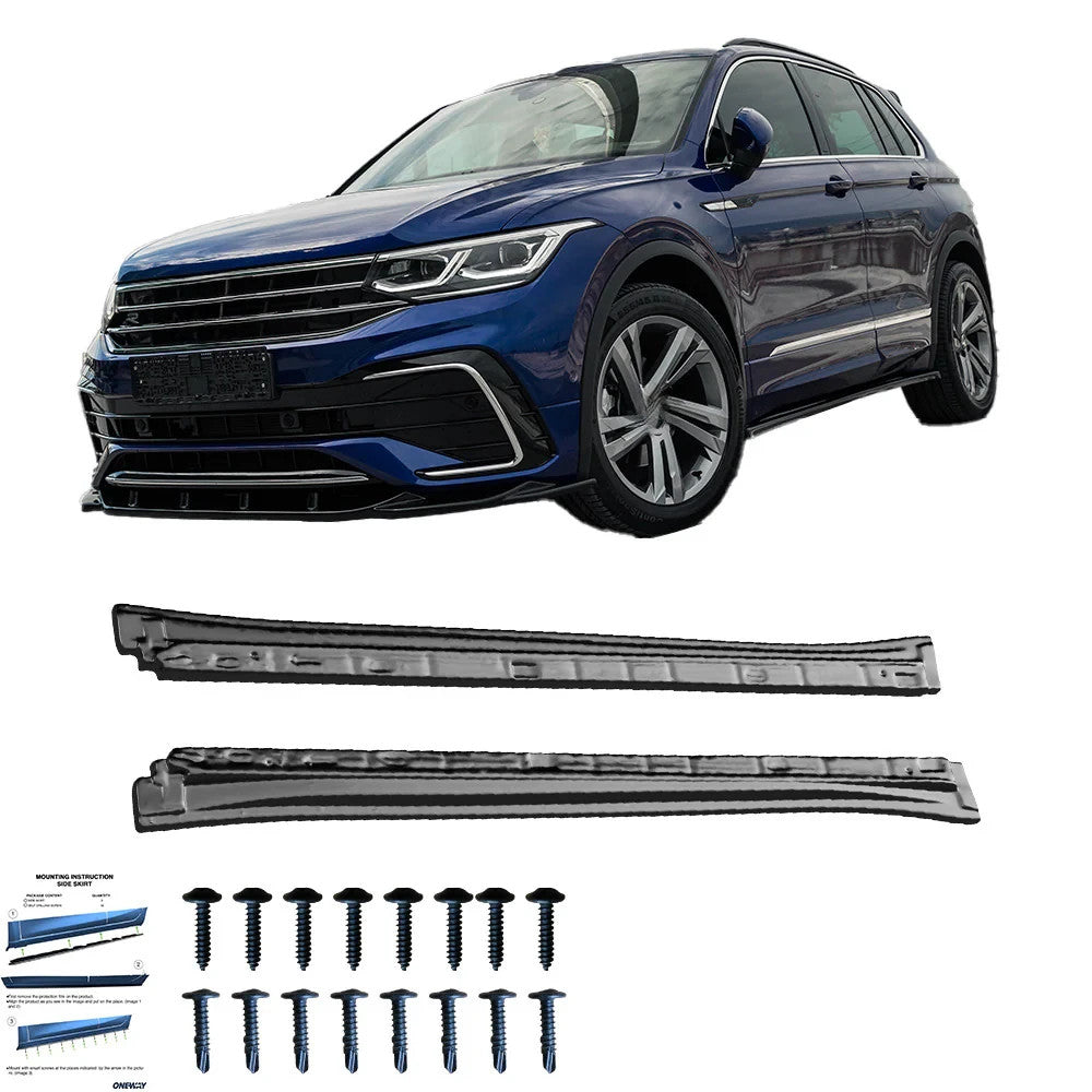 OW Body Body Styling Kit ABS Black Gloss VW Tiguan R-Line Mk2 Facelift 20-24