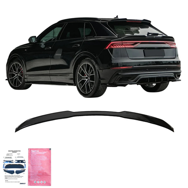 OW Rear Tail Trunk Spoiler Wing AUDI RS Q8 / SQ8 / Q8 S-Line 2018+ Gloss Black