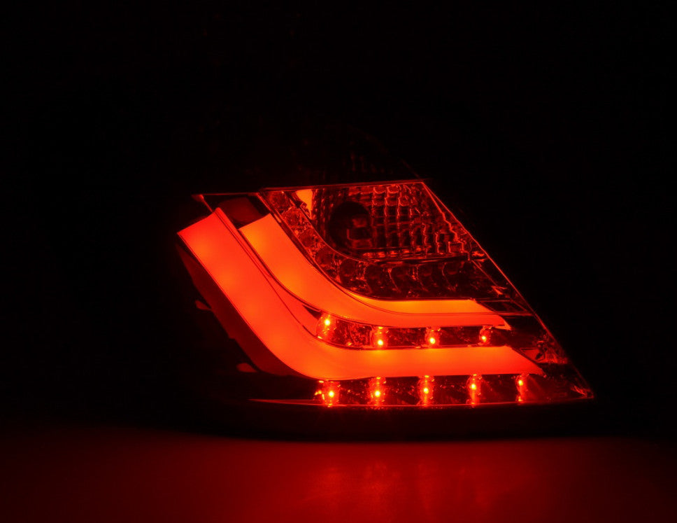 UK FK Set LED DRL Lightbar Rear Lights Opel Vauxhall Astra H GTC 04-08 red Black