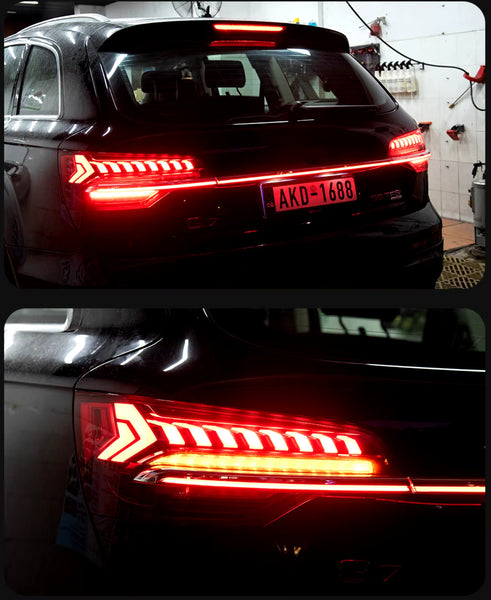 TYPY Pair LED DRL Lightbar REAR LIGHTS Tail Lamps Audi Q7 2006-2015 LHD