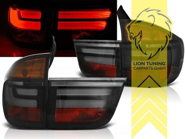 LT LED Lightbar REAR LIGHTS Tail BMW BMW E70 X5 black facelift LCI optics LHD