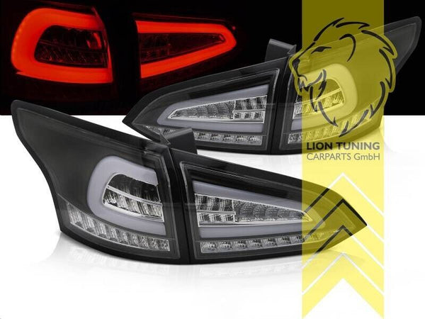 LT 2024 Pair LED Lightbar DRL Rear Lights Ford Focus 3 MK3 11-18 smoke LHD