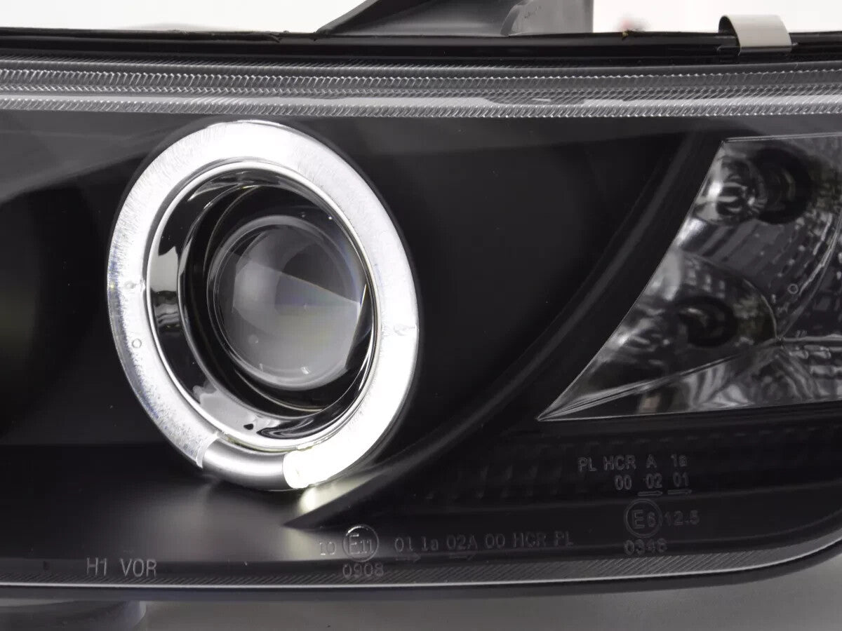 UK FK Pair LED DRL Lightbar Halo Angel Eye Headlights BMW Z3 E37 96-02 black LHD