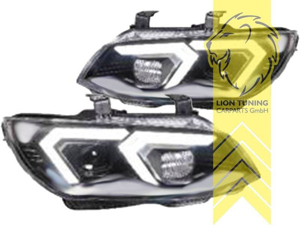 LT Pair LED DRL Lightbar Headlights BMW 3 Series E92 Coupe E93 Cabrio Xenon LHD