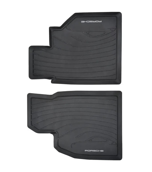 Genuine Porsche Rubber All-weather floor mats in Black 986 Boxster & 996 911 RHD