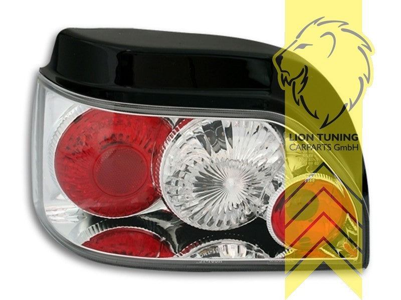 LT Pair Halogen Rear Lights Tail Lamps Renault Clio A B57 C57 90-98 chrome LHD