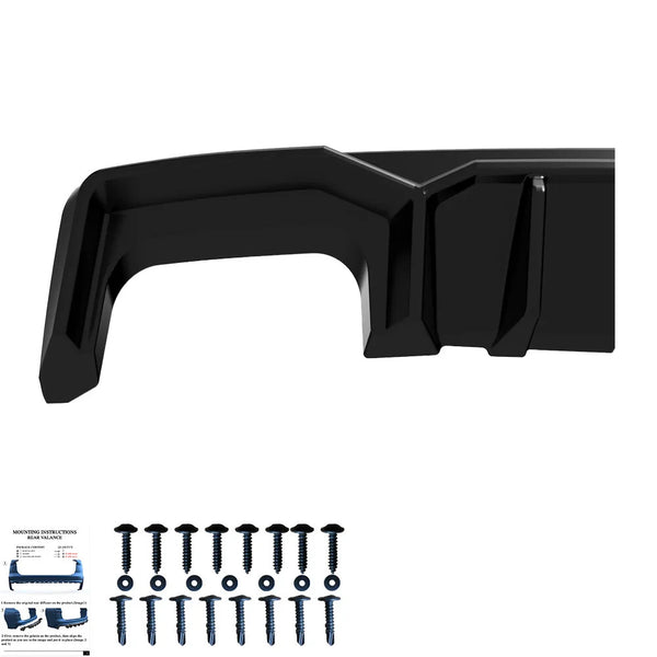 OW Rear Diffuser AUDI S6 C8 / C8 Facelift Sedan Avant 2019+ Gloss Black