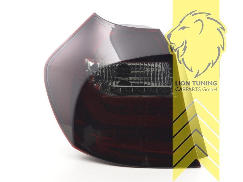 LT LED DRL Lightbar REAR LIGHTS BMW 1 Series E87 03-07 red black smoke LHD