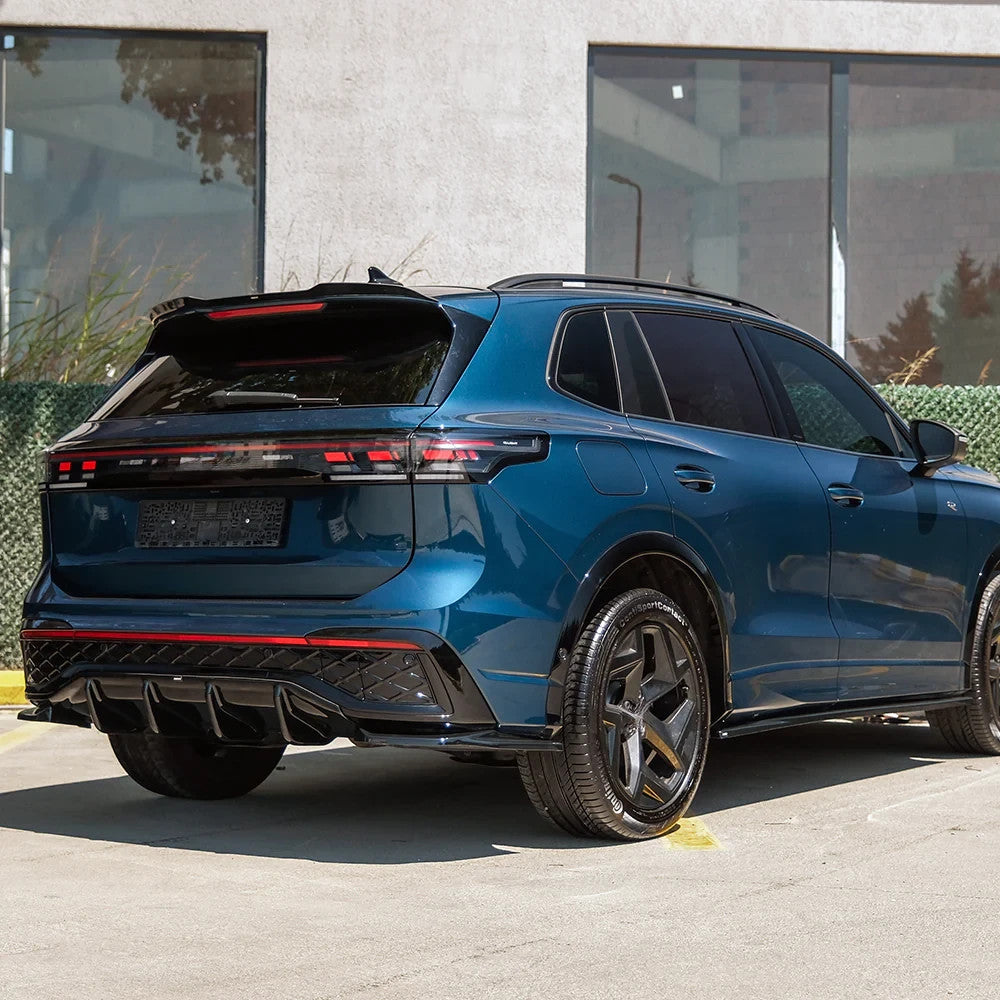 OW rear Roof Wing Spoiler VW Tiguan Standard R-Line Mk3 2024+ Gloss Black